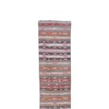 Vintage Turkish rug from Oushak, hand-woven 54x703 cm
