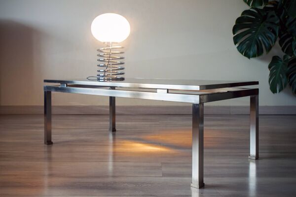 Table basse 1970 par guy lefevre pour la maison jansen