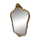 Miroir en bois doré style baroque à coquille 50x40cm