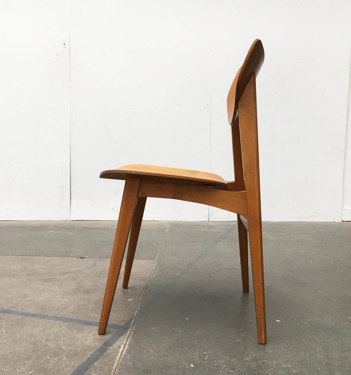 Mid-century plywood accent chair