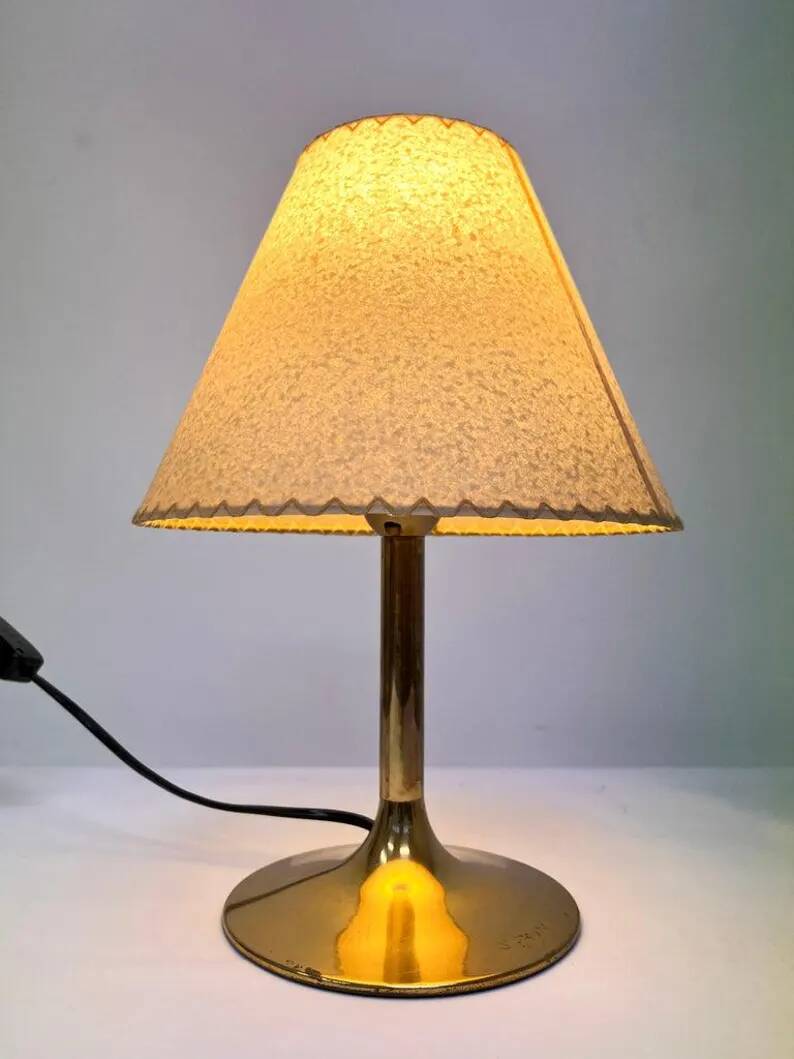 Pair of Mid-Century brass Table Lamps by Temde, 1970s