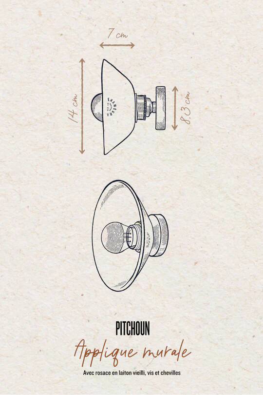 PITCHOUN - Red terracotta - Wall light
