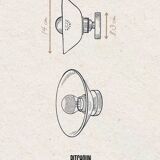 PITCHOUN - Red terracotta - Wall light