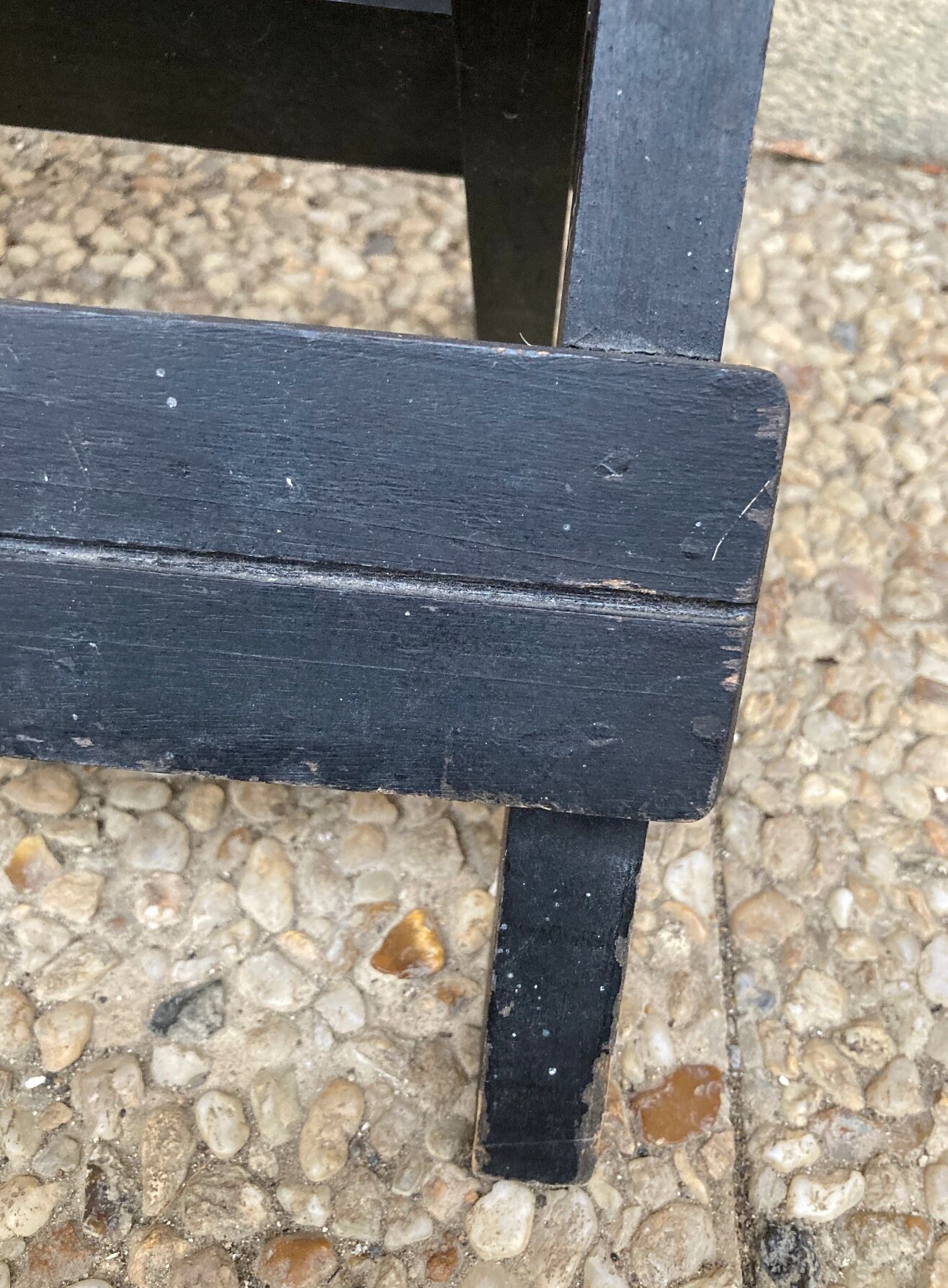 Folding stool in vintage canning