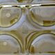 Gien 1960s 7-piece barbotine artichoke tableware set