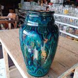 Old hand painted vase