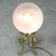 Mid-century Brass and Glass Table Lamp
