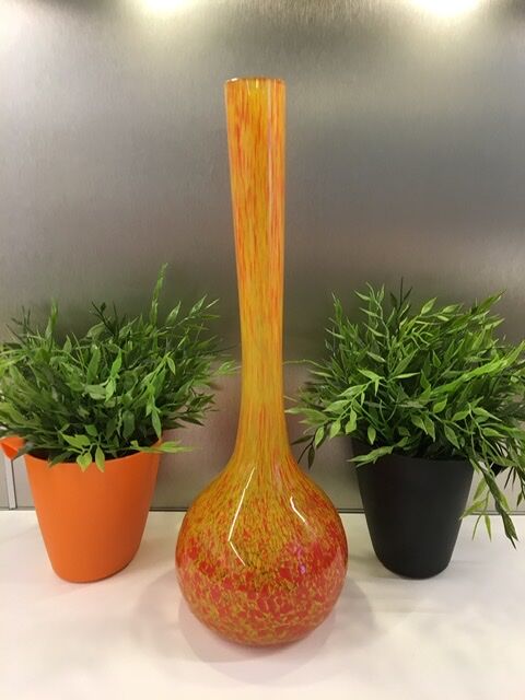 Long-necked vase by Mulaty Art Deco style