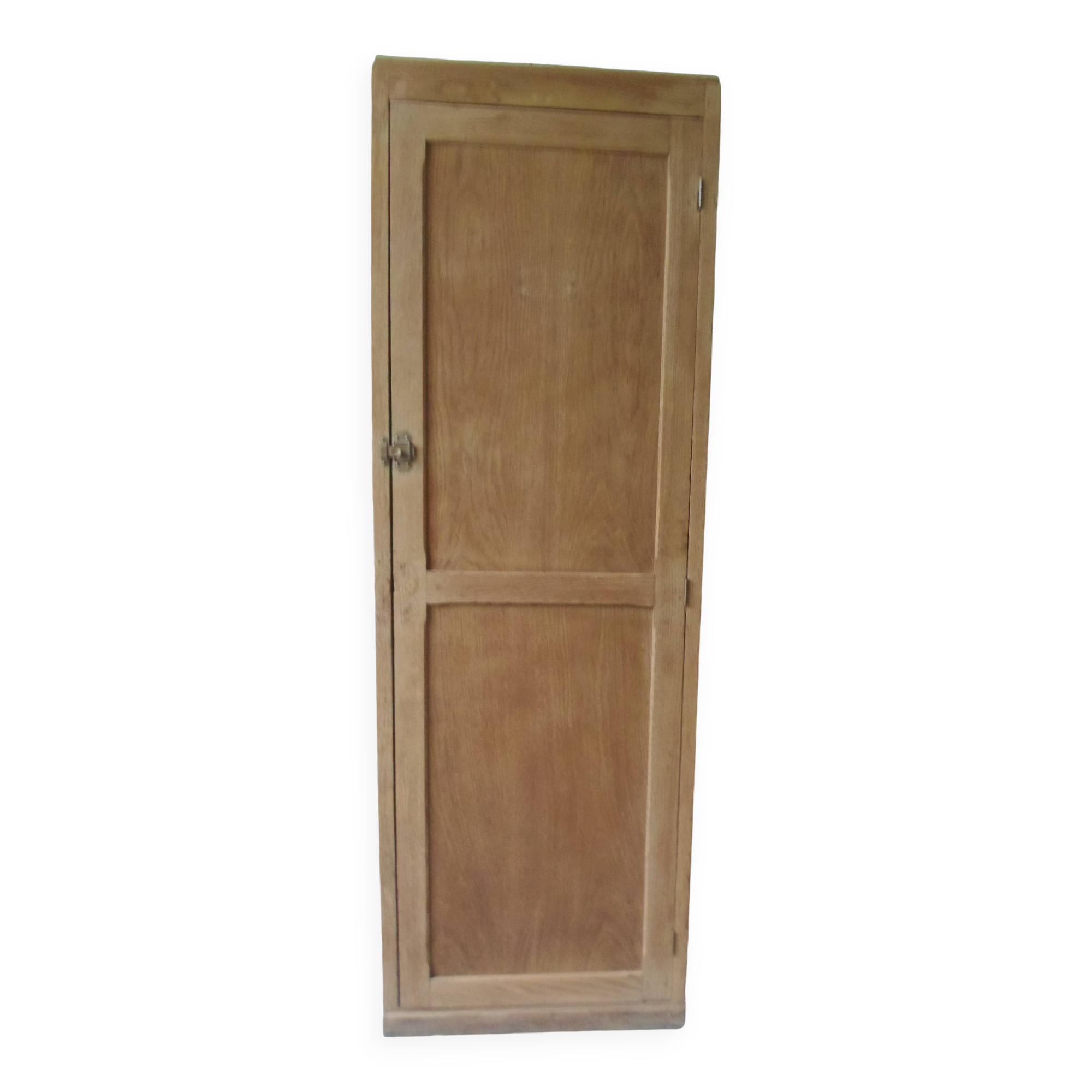 Vintage Parisian 1-door wardrobe, it has been completely cleaned, sanded, treated and waxed.