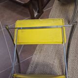 Set of 4 vintage tubular armchairs – modernist design from the 60s and 70s