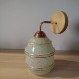 Clichy Art Deco glass wall lamp