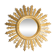 Miroir soleil doré italien vintage, milieu du 20ème siècle