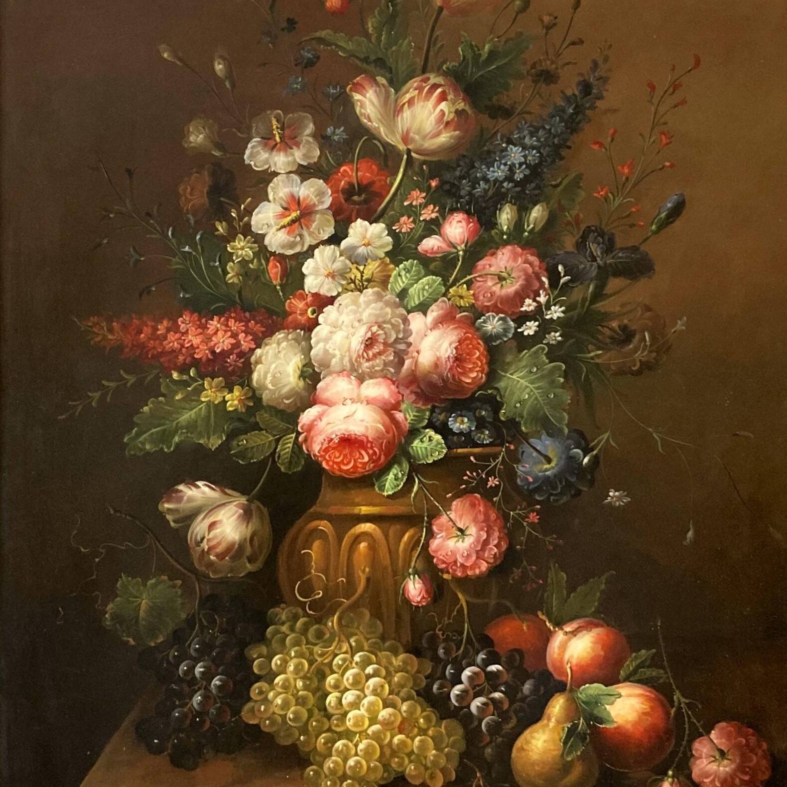 Still life signed by Elias Jozsa, Hungarian painter.