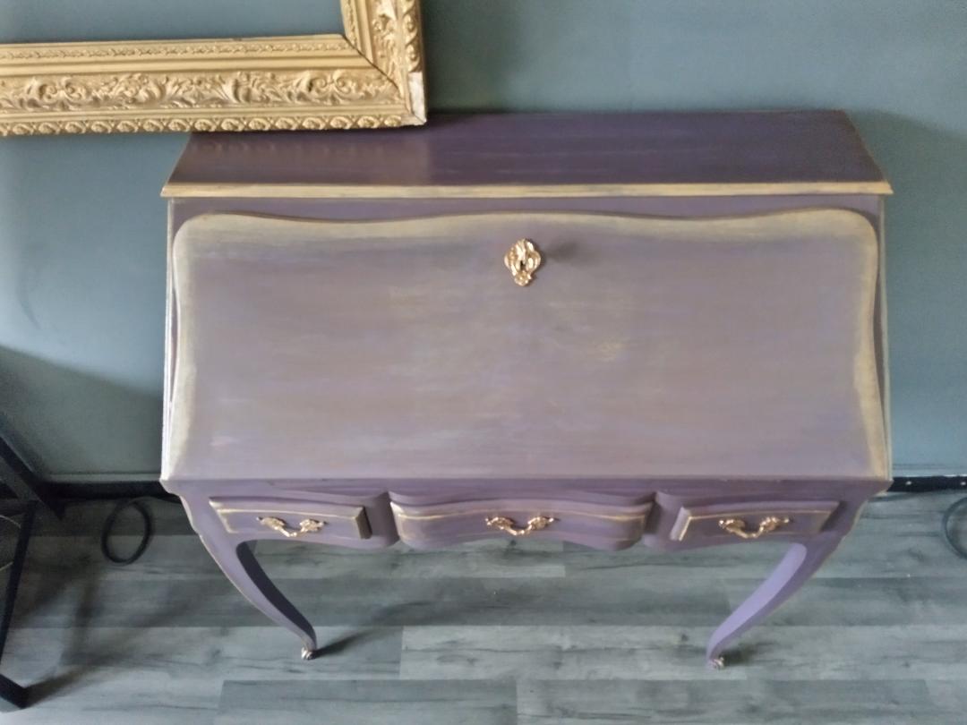 Secretary patinated Louis XV style