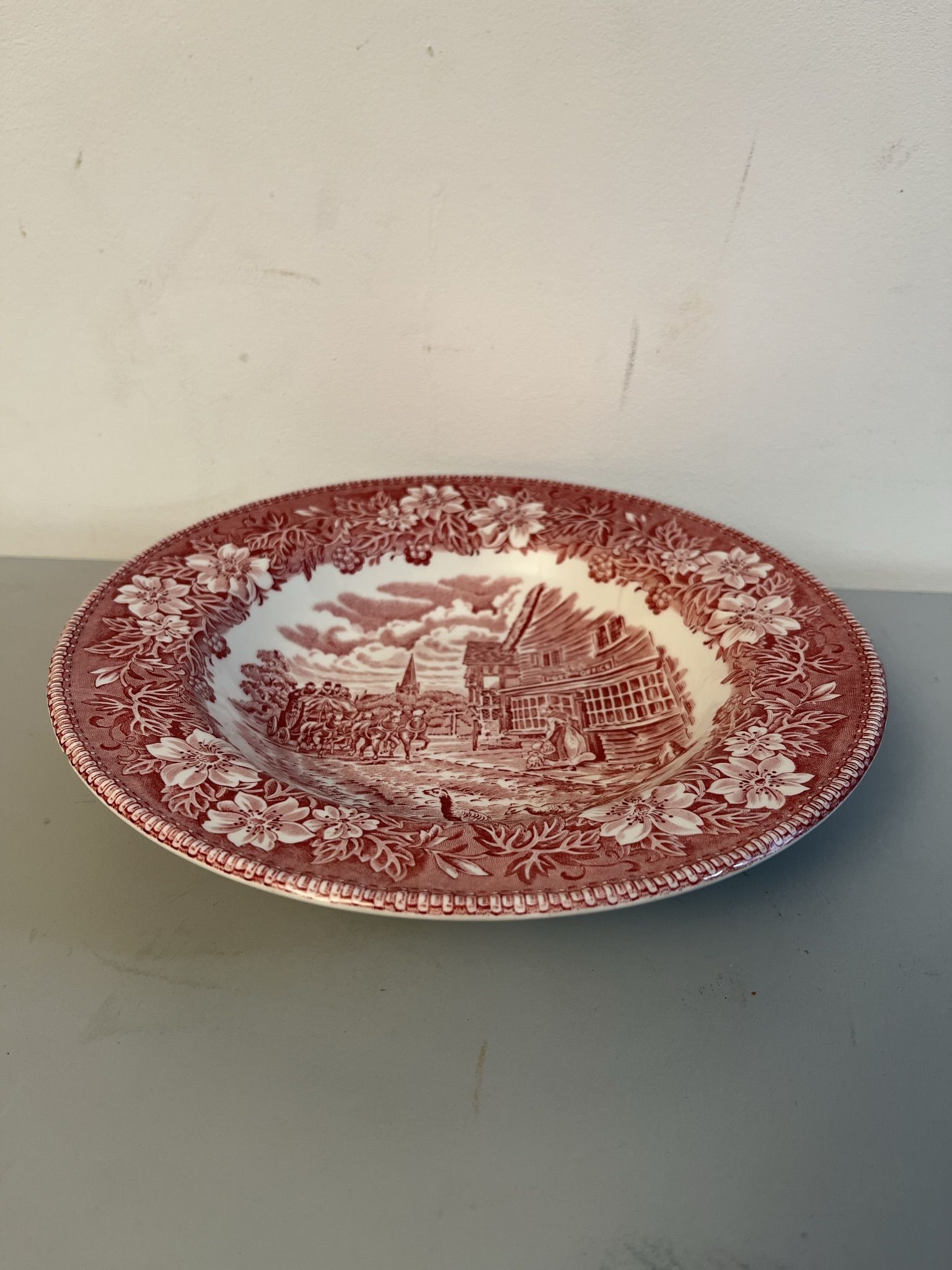 2 assiettes  creuse vintage  anglaise staffordshire england