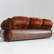 Vintage Italian 3 seater sofa velvet 1970s
