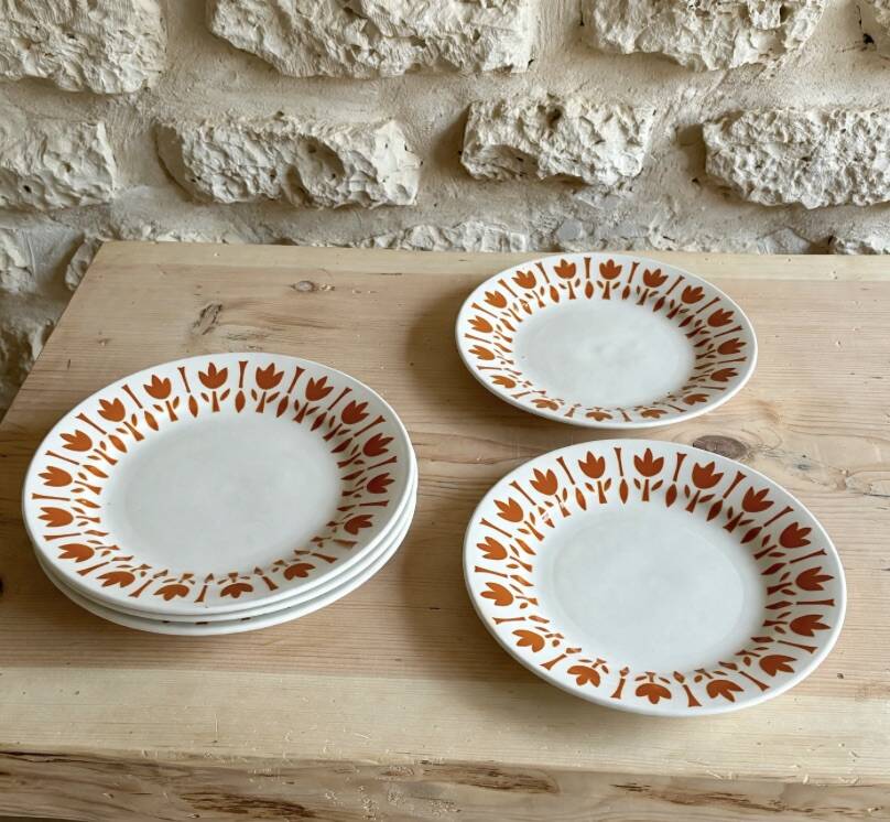 Dessert plates Digoin Sarreguemines