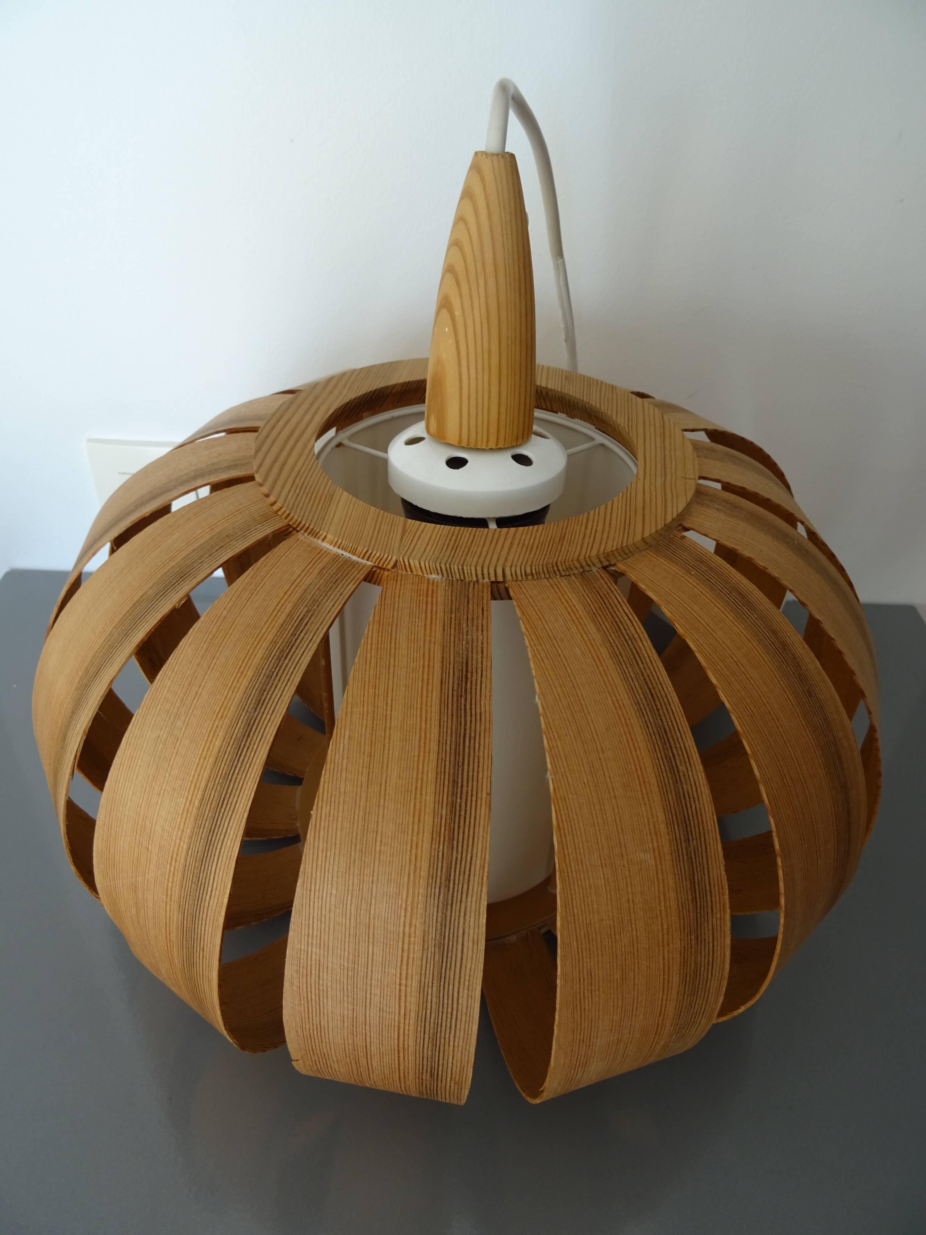 Vintage Scandinavian style suspension chandelier from the 60s/70s