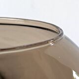 Pair of chrome and glass wall lights