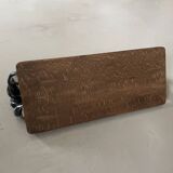 Vintage wooden and ceramic tray