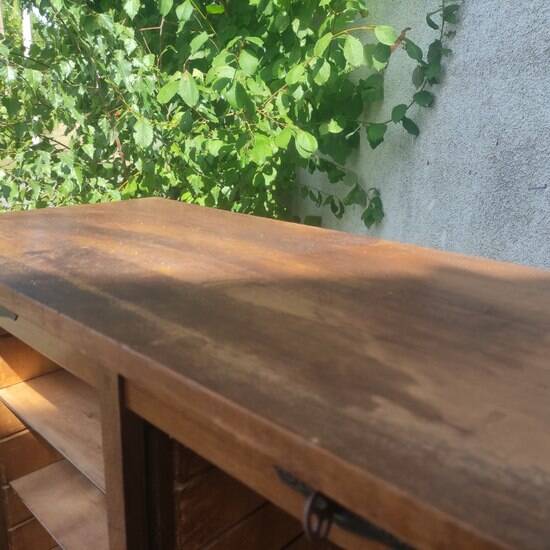 Double filing cabinet, curtain cabinet