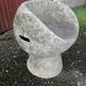 Vintage robert pansart outdoor armchair for elo in fiber cement.