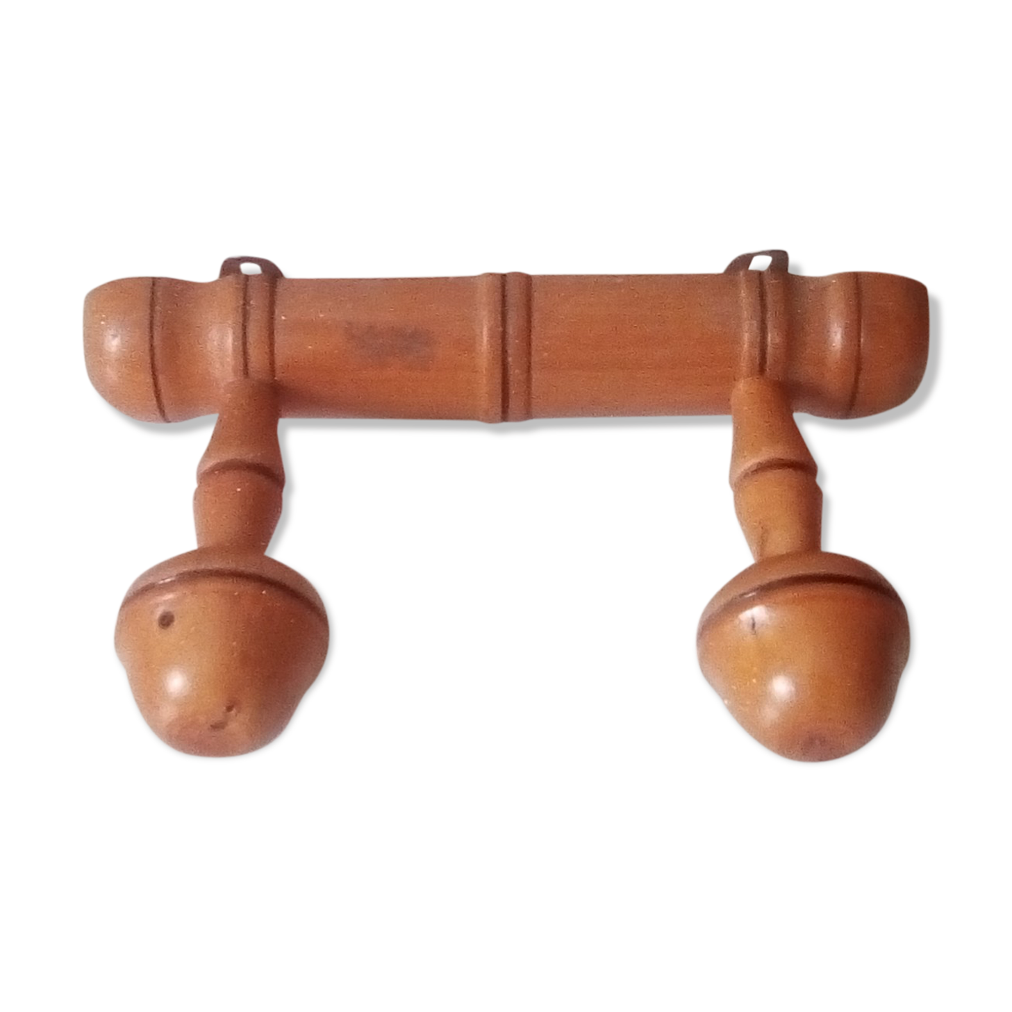 Vintage wall coat rack in wood circa 60/70 years