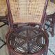 4 bamboo and cane chairs