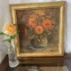 Oil on canvas "bouquet of marigolds"