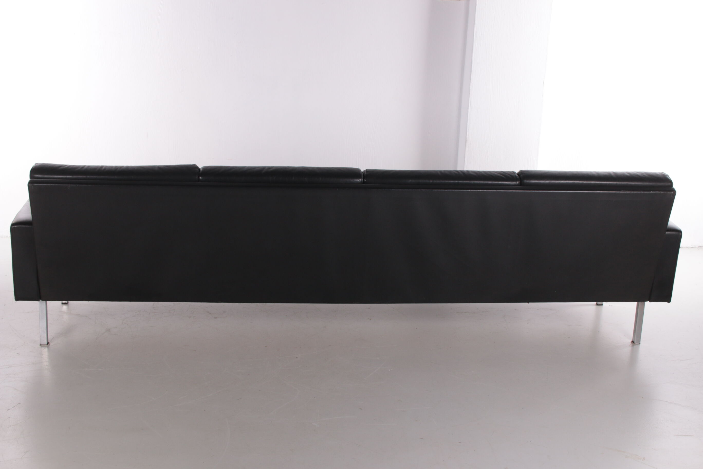 Vintage Dutch design leather BZ55 sofa by Martin Visser for 't Spectrum, 1960s