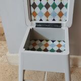 Tabouret coffre formica