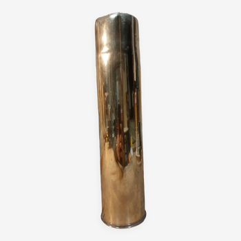 Brutalist copper vase