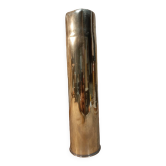 Brutalist copper vase