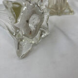 Pair of large glass soliflore vase