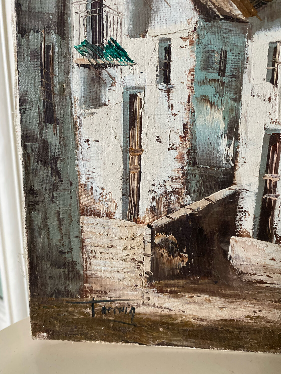 Peinture sur toile village d’Espagne