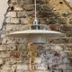 Beige/white pendant lamp by the Danish company Lyskaer, 1970-80, model 411