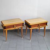 Pair of vintage 1960s bedside tables