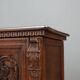 Walnut chest with baroque carvings