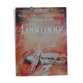 Original National Lottery poster 75th anniversary of the ballet the firebird