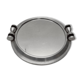 Art Deco aluminium tray with mirror, 1930s