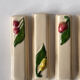 6 ceramic knive holders fruit decoration