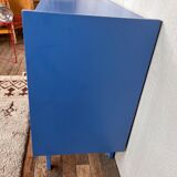 Commode semainier vintage ragpicker electric blue 1950