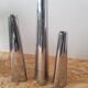 Aluminum candle holder set