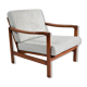 Vintage scandinavian armchair, designer Z.Baczyk, 1960s, light grey fabric