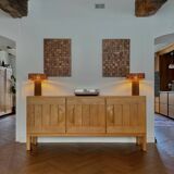 Maison Regain sideboard in solid elm, vintage 60s/70s