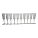 10 Royal Crystal Rock RCR champagne flutes 70s/80s