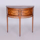 Restored Biedermeier Side Table, Walnut, Maple, Unique Marquetry, France, 1850s
