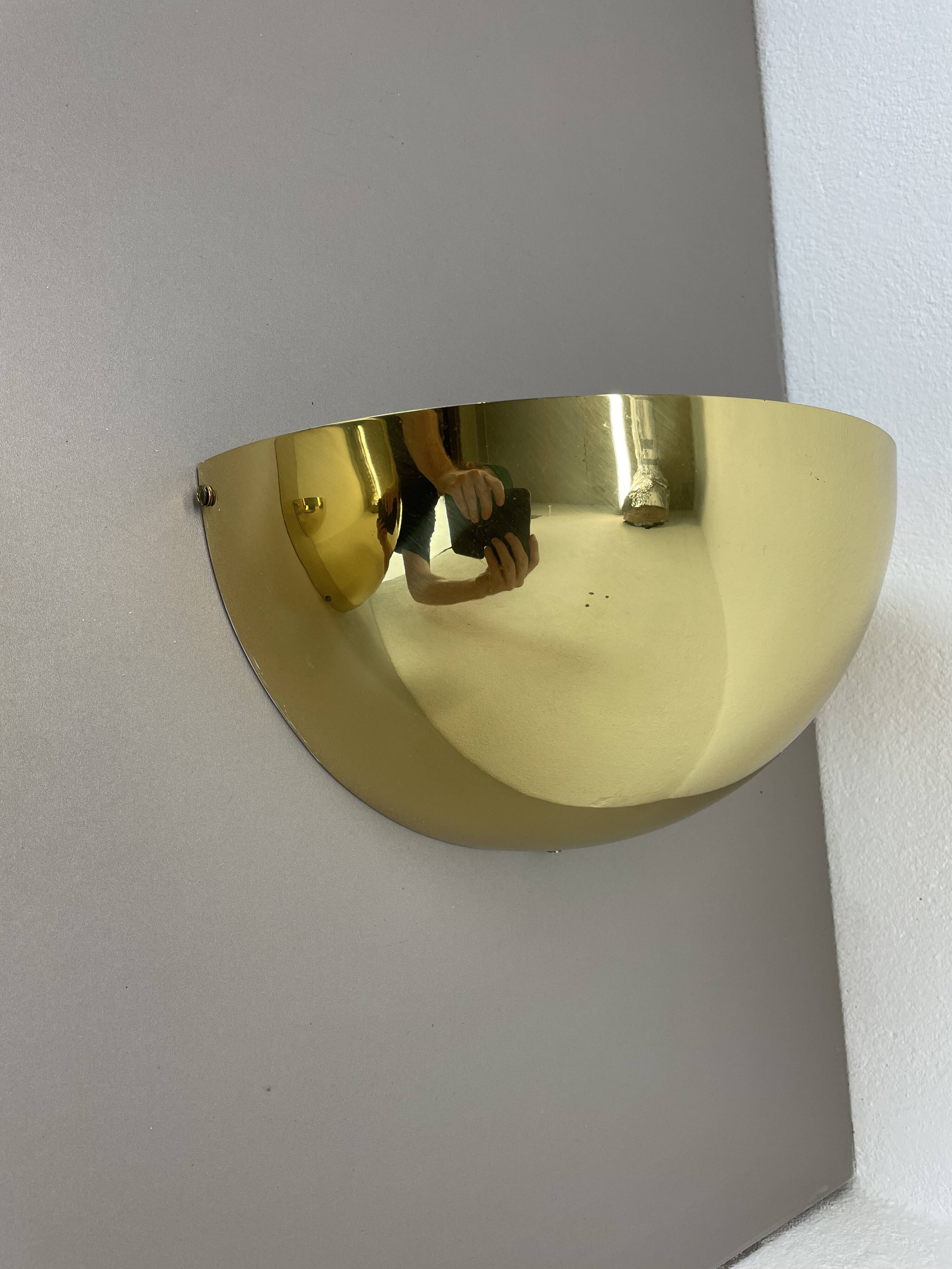 Set of 2 Brass Sciolari Style Wall Light Sconces Bankamp Leuchten, Germany, 1980