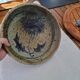 Pyrite stoneware ceramic with thistle decoration signed by Suzanne Dauliach, 1970s.