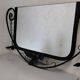 Art deco wrought iron wall mirror